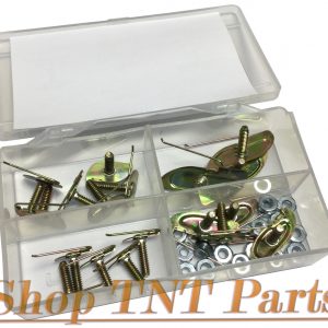 Universal Rocker / Trim Moulding Fastener Kit With Nuts 36 Pieces Auveco