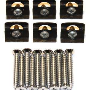 1964-1965 Mopar B Body 2 And 4 Door Sedan Rear Window Molding Clip Kit