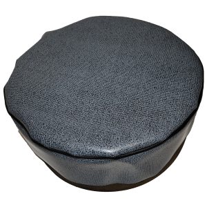 1960-1976 Mopar Rubber Spare Tire Cover With Fiberboard Gray Herringbone